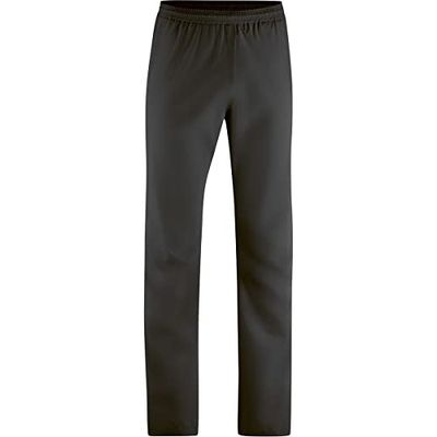 Gonso Save Pants, Long Unisex All-Weather Rain Pants For Men And Women, Waterproof Up To 10,000 Mm & Windproof, G-Tex, Wide Fit, PFC-Free, Black, XL