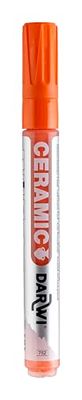 DARWI - DA0340013752C - Un Marqueur Pour Céramique - Coloris Orange - Pointe 2 MM - 6 ML - DARWI CERAMIC - Peinture Brillante Pour Céramique - Loisirs Créatifs - Activité Manuelle - Bricolage