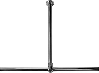 Sealskin Seallux Supporto a Soffitto, Acciaio Inox, Cromato, 60 x 2.8 x 2.8 cm