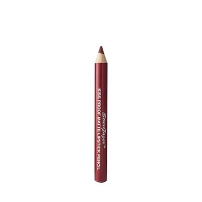 Kiss proof matte lipstick pencil shade 1. Soft long stay lipstick pencil with integrated lid sharpener