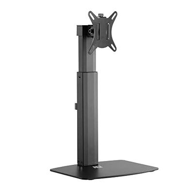 ACT Bras de Moniteur Simple Ressort à gaz jusqu'à 32", VESA 75/100mm, Support de Moniteur, Inclinaison 40° pivotant à 90° Rotation à 360°, Poids Max. 7KG - AC8331