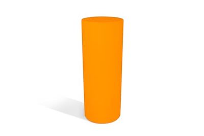 Kloris Columna Redonda cilíndrica Sweet Table Altura 90 cm diámetro 35 cm Color Ocre Made in Italy