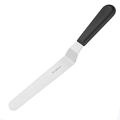 Hygiplas D410 paleta cuchillo, hoja en ángulo, negro