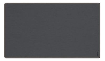 RHODIA 194267C - Sous-Main Souple Titane - Taille M (80 x 40 cm) - Simili Cuir Italien - Piqûres Sellier Orange - Collection Home Office rama - Organisation de Bureau & Rangement Design