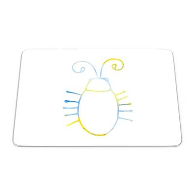 Bonamaison, Tappetino per il mouse rettangolare con stampa digitale, antiscivolo, per ufficio e casa, dimensioni: 22 x 18 cm