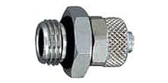 Raccord à visser droit G 1/8 A pour tuyau 8/6 mm SW 13 Pression de fonctionnement 0-10 bar Temp. -10 °C à 60 °C POM