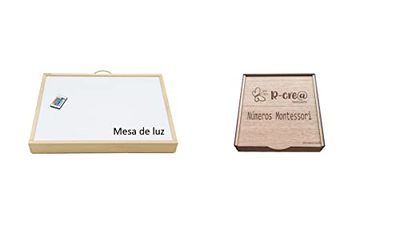 Tavolo luminoso CE + Numeri Montessori