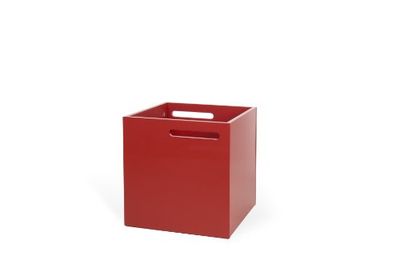 Symbiosis Caja de almacenaje en DM Roja 34x34x34cm