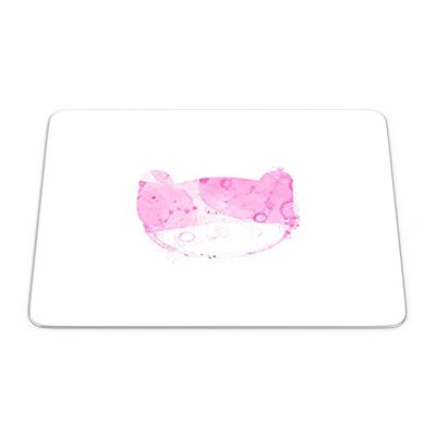 Bonamaison, Rechthoek Pop Art Digital bedrukte muismat, antislip onderkant, voor kantoor en thuis, grootte: 22x18 cm