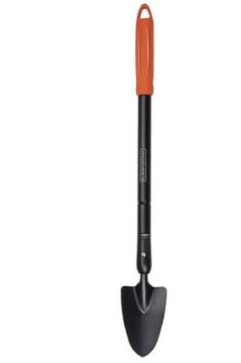 BLACK+DECKER Tuintroffel - puntige kop - telescoopsteel 77-105 cm - hittebestendig - zwart