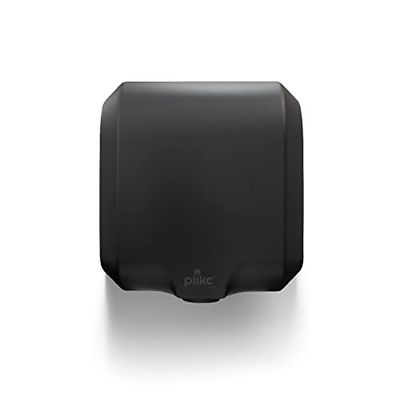plikc eoloPro XL Asciugamani Elettrico ad Aria con Filtro HEPA e Controllo della Potenza e del Rumore, Acciai Inox 304, Nero