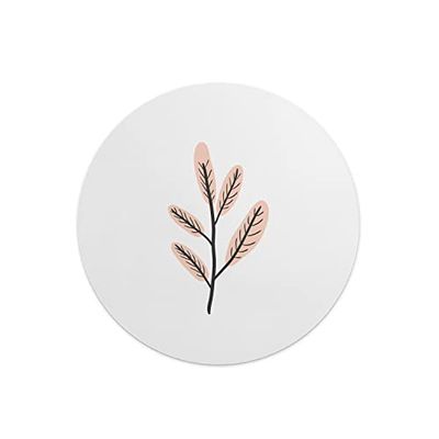 Questo Casa, Round Digital Printed Mouse Pad, Non-Slip Base, for Office and Home, Diameter:22cm