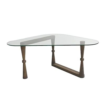 WELL HOME MOBILIARIO & DECORACIÓN Stół pomocniczy, 100% Pine Solid Wood, Kolor orzecha