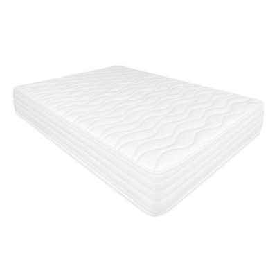 Somnia Descanso Materasso viscoelastico Senna Reversibile (Lato Inverno-Estate), compattezza-durezza Medio-Alta, Traspirante, antiacaro, Antibatterico e ipoallergenico, Memory Foam, Bianco, 140x190