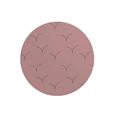 Questo Casa, Ronde digitaal bedrukte muismat, antislip onderkant, voor kantoor en thuis, diameter: 22 cm
