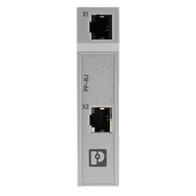 PHOENIX CONTACT PP-RJ-RJ Panneau de brassage gris avec deux prises RJ45 10/100/1000 Mbit/s IP20