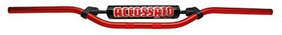 MANUBRIO ACCOSSATO MADE IN ITALY D.22, APRILIA > RX R 6V 50 cc (2003-2005), COLORE ROSSO E PARACOLPI ARANCIO (SH5A)