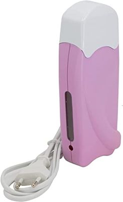 EpilWax Scaldabagno Cera Roll-On 100 ml – Dispositivo di rimozione dei capelli scaldabagno cartuccia cera ricarica (Solo, Rosa)