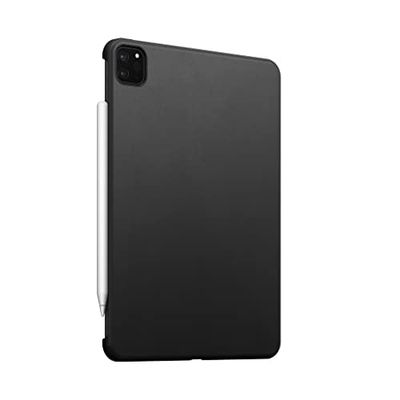 NOMAD Funda Moderna de Piel auténtica Compatible con iPad Pro de 12,9 Pulgadas, Color Negro