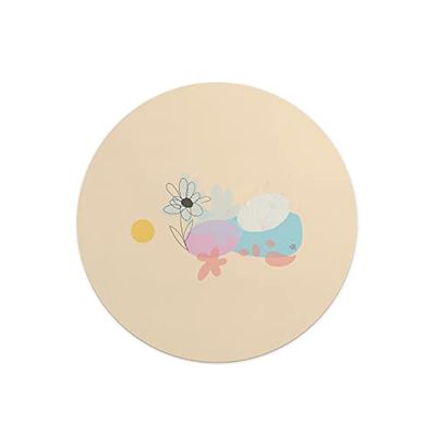 Questo Casa, Stampa Digitale Tondo Tappetino per Mouse, Base Antiscivolo, per Ufficio e Casa, Diametro: 22 Cm
