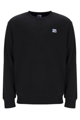Russell Athletic Frank 2 Crew Neck Sweat Shirt - Casual Crew Neck Sweatshirt, Comfort and Style Black