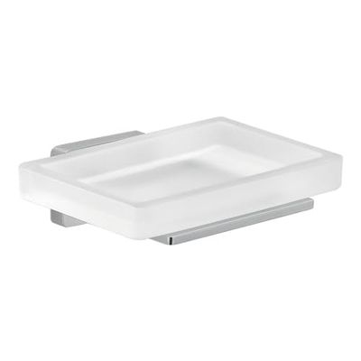 Porte savon cromall verre 11,5x10x3,8 cm réf 44111300200