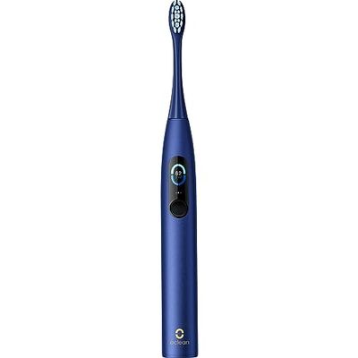 Spazzolino Elettrico Oclean X Pro Spazzolino Denti Intelligente 3 modalità di spazzolamento con Sbiancamento Spazzolino Sonico Ricarica Rapida per Una Durata di 30 Giorn Impermeabilità IPX7 (Blu)
