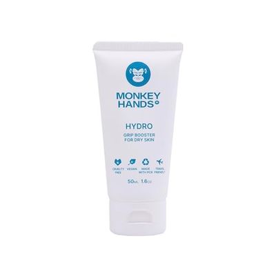 Monkeyhands Hydro Grip Booster - Reparerande och fuktgivande handkräm - närande formel för torra händer och fällda händer med snitt - vegansk, parabenfri och petrolaterad – 50 ml