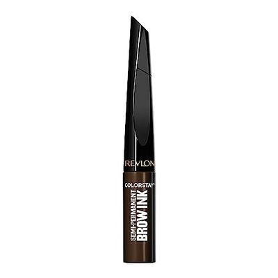 Revlon ColorStay Semi-Permanent Brow Ink, Penna/Liner Semipermanente Per Sopracciglia, Asciugatura Rapida, a Lunga Durata, Waterproof, 355 Dark Brown Ink - 0.09 ml