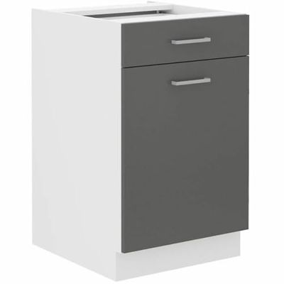 BigBuy Home Mueble de Cocina Prego Gris 50 x 60 x 86 cm