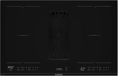 De Dietrich DPH4840B, Induction hob with suction system Infinite Black, Black