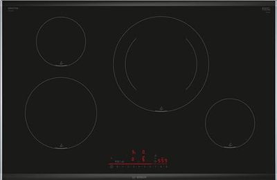 Bosch Placa de indução, 80 cm, série 8, Flexindução e 3 zonas de cozedura, eletrónica DirectSelect, PerfectFry, preto, PXV875DV1E