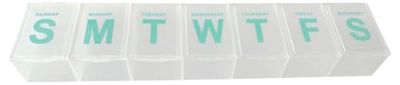 BigBuy Home Pillerbox varje vecka 22,8 x 4,8 x 2,5 cm (36 stycken)