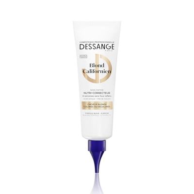 DESSANGE - Soin Patine Bleu Nutri-Correcteur Blond Californien - Acide Lactique & Miel De Manuka - Nourrit & Neutralise Les Reflets Jaunes - Cheveux Blonds, Colorés, Décolorés - 140ml