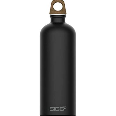 Sigg Traveller MyPlanet™ Direction Plain drinkfles (1,0 l), klimaatneutrale en lekvrije drinkfles, vederlichte drinkfles van aluminium, Made in Switzerland,1L