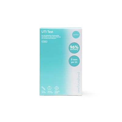 Newfoundland Urinary Tract Infection at Home Self-Test | UTI Test 3 | Tests per Kit | 96% Accuracy | 10 Minute Results | CE Self-Test FDA