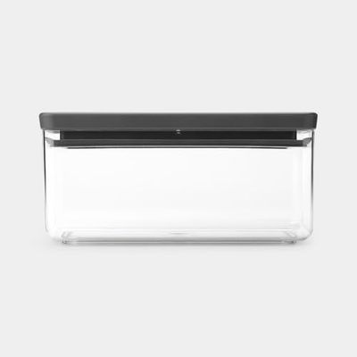 Brabantia Stackable Canister, 1.5 litre, Tasty+, Dark Grey