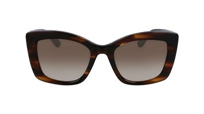 Karl Lagerfeld unisex KL6139S solglasögon 212 randig brun, 53, 212 randig brun, 53