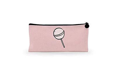 Bonamaison Imprimé Numériquement Pochette à Crayon en Toile avec Fermeture à Glissière, Trousse, Boîtier Crayon, Sac à Stylo pour Enfants, Garçons, Filles, Unisexe, 1 Pièce, Taille: 21x12 Cm