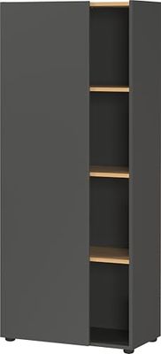 Germania archiefkast 2233-549 GW-Adrano, in grafiet/Navarra-eiken-Nb., greeploze look, 61 x 145 x 34 cm (b x h x d)