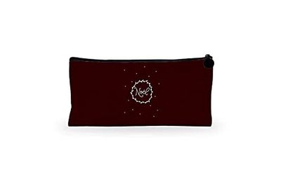 Bonamaison Digitally Printed Canvas Pencil Pouch with Zipper, Zipper Pencil Case for School, Canvas Pen Bag for Kids, Boys, Girls, 100% Cotton, Unisex, 1 Piece, 21x12 cm