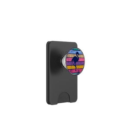 Retro Surf Y Vela - Vintage Flamingo Vacation Island PopSockets PopWallet para MagSafe