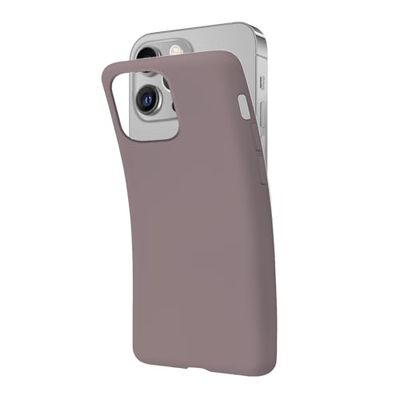 SBS Cover per iPhone 13 Pro Marrone Wood Pantone 437 C, Custodia Morbida e Flessibile Antigraffio, Cover Sottile e Comoda da Tenere in Tasca, Custodia Compatibile con Ricarica Wireless