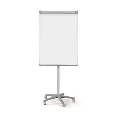 Bi-Office Lavagna Portablocco Mobile Smart, Lavagna a Fogli Mobili Portatile Con Cornice Grigia, Superficie Magnetica, Dimensioni Panello Euro 700 x 1000 mm