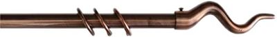 Kippen 1305RX - Barra para cortina extensible de 120-200 cm, modelo "Daniela" cobre satinado