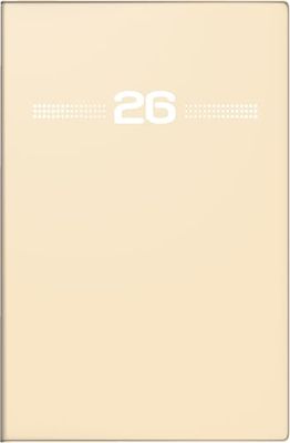 rido/idé 7015202036 | Taschenkalender Mod. partner/Industrie I 2026 | A7, Kunststoff, sand