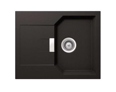 Schock Mand100Xsagne, Lavello Manhatten D-100Xs, Montaggio ad Incasso Soprapiano Nero