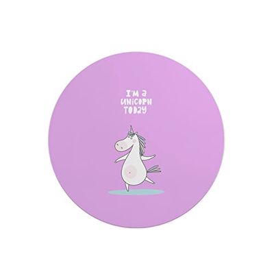 Questo Casa, Round Digital Printed Mouse Pad, Non-Slip Base, for Office and Home, Diameter:22cm