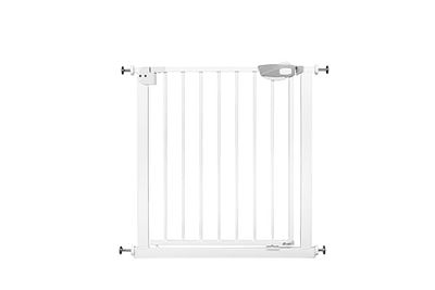 Animal House - Cancelletto di Sicurezza a Pressione - Per Cani e Gatti - Senza Forature - Divisore in Metallo per Casa - Bianco altezza 76cm larghezza 75-84cm