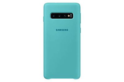 Samsung Galaxy S10 Soft Touch Silicon Cover - Official Galaxy S10 Case/Protective Phone Case with Soft Touch Silicone Finish - Green